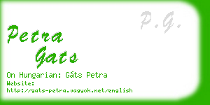 petra gats business card
